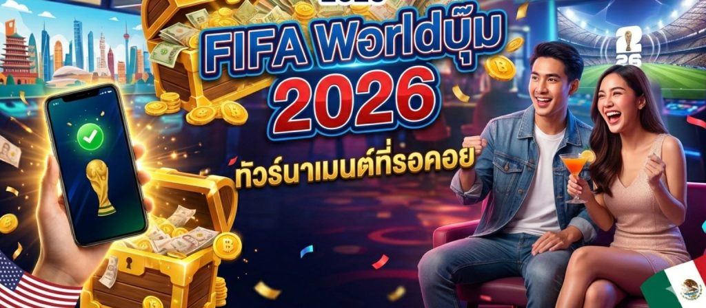 เดิมพันสนุก รับโบนัสเน้นๆ กับข้อมูลฟุตบอลโลก 2026 (World Cup 2026)